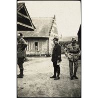[Lieutenant Luc-Pupat dans la ferme de Catigny].