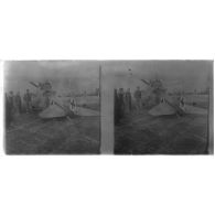 [Avion biplan allemand ramené au camp].