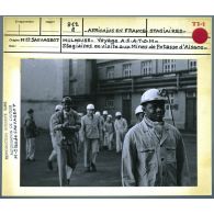 Africains en France. Mulhouse. Voyage ASATOM. Stagiaires en visite aux Mines de potasse d'Alsace.