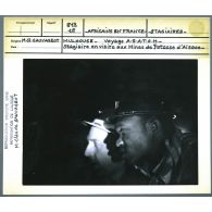 Africains en France. Mulhouse. Voyage ASATOM. Stagiaires en visite aux Mines de potasse d'Alsace.