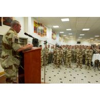 Discours du général d'armée Jean-Pierre Bosser, CEMAT, aux personnels du PCIAT de la force Barkhane.