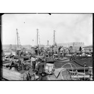 Port de Cherbourg. Flotille de torpilleurs. [légende d'origine]