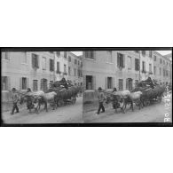 Des réfugiés italiens et les mouvements de troupes alliées en Vénétie.