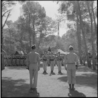 Passation de commmandement au 2e régiment de zouaves (RZ).