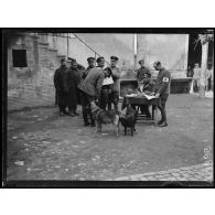 Nîmes (Gard). Prisonniers bulgares à la visite. [légende d'origine]