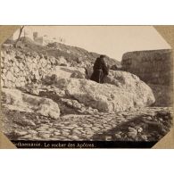 Gethsemanie. Le rocher des Apôtres. [légende d'origine]