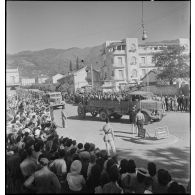 La campagne de Tunisie : retour du 65e RAA à Blida.