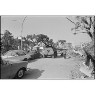 Automitrailleuse Mourabitoun dans Beyrouth.