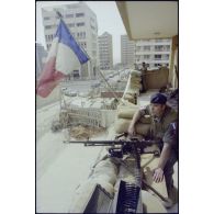 Poste de défense du 2e RIMa, Beyrouth.