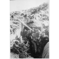 Poste de commandement d'un des goums du 2e GTM (groupe de tabors marocains) ayant participé à la prise du col de Teghime.