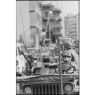 Patrouille de la SER du 2e RIMa, Beyrouth.
