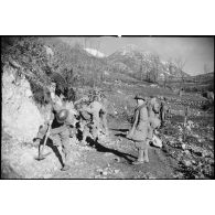 La campagne d'Italie : offensive de la 3e DIA (division d'infanterie algérienne) dans le secteur de Mona Casale.