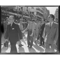 Débarquement de Provence : défilé des troupes après la libération de Marseille.