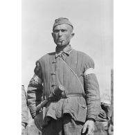 Portrait d'un soldat russe combattant dans les rangs allemands.