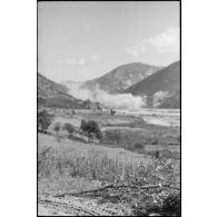 Retraite allemande et destruction d'un pont dans le secteur de Montefalcone Nel Sannio.