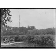 Moreuil. Poste arrière en position de radiotélégraphie d'infanterie. [légende d'origine]