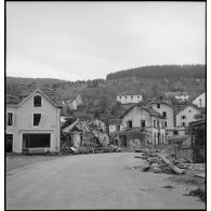 Village de Cornimont en ruine.
