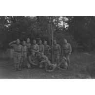 Archives photographiques de Jean Albert Fortier : affectation au 18e régiment du génie dans les années 1930.