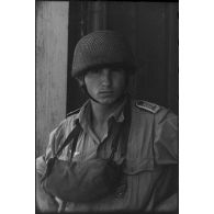 En Sicile, le portrait d'un capitaine du service de santé de la 1.Fallschirmjäger-Division employé dans un hôpital de campagne.