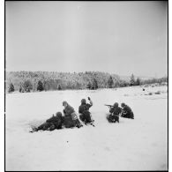Tirailleurs sénégalais de la 9e DIC (division d'infanterie coloniale) dans le massif des Vosges.
