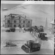 Plan général de chasse-neige au col du Lautaret en février 1940.