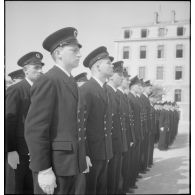 Les élèves officiers de l'Ecole navale de Toulon.