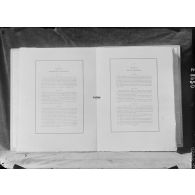 Pages du traité de Paix 1919. [légende d'origine]