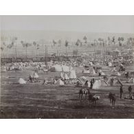 Campement de cavalerie aux abords de Metz. (1870) [légende d'origine]