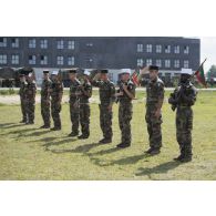 Rassemblement de chefs de sections du 2e régiment étranger d'infanterie (2e REI) à Tapa, en Estonie.