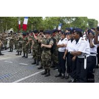 Coulisses du 93e RAM et de la BA 367 des forces de souveraineté pour le théâtre de la Guyane lors de la cérémonie du 14 juillet 2011.