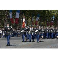 Défilé à pied de l'EG (école de gendarmerie) de Montluçon lors de la cérémonie du 14 juillet 2011.