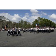 Défilé à pied de l'EFSOAA (école de formation des sous-officiers de l'armée de l'Air) lors de la cérémonie du 14 juillet 2011.