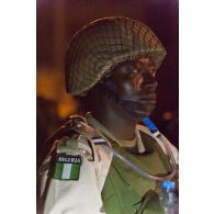 Portrait d'un soldat nigérian à Bamako, au Mali.