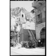 La ville de Beyrouth après les bombardements des Alliés.