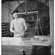 Fabrication de pain destiné aux troupes du corps expéditionnaire français en Scandinavie.