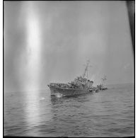 Naufrage du torpilleur français la Bourrasque, au large de Dunkerque.