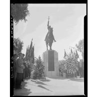 Inauguration de la statue équestre de Jeanne d'Arc sur le plateau des Glières d'Alger.