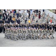 Défilé à pied de l'école nationale des sous-officiers d'active (ENSOA) lors de la cérémonie du 14 juillet 2020 place de la Concorde.