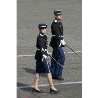 Défilé à pied de l'EG (école de gendarmerie) de Montluçon lors de la cérémonie du 14 juillet 2011..