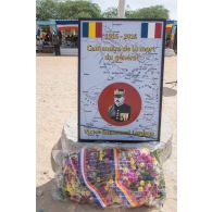 Inauguration de la plaque commémorative du général Victor-Emmanuel Largeau à Faya-Largeau, au Tchad.