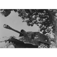 [Canon soviétique SU-76 détruit lors de la bataille d'Inje. Juin 1951.]
