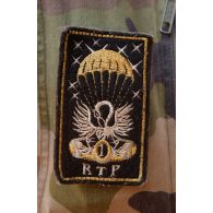 Ecusson d'épaule du 1er régiment du train parachutiste (RTP).