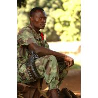 Portrait d'un militaire centrafricain.