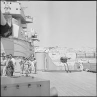 Les reporters du journal Le Bled rendent visite au navire-école Jean-Bart stationné à Alger.