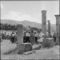 Visite des vestiges romains de Djemila.