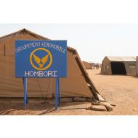 Campement du groupement aéromobile (GAM) Hombori à Gao, au Mali.