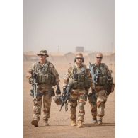 Portrait de groupe des éléments du groupement de commandos de montagne (GCM) à Gao, au Mali.