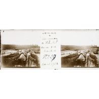 Somme - Un canon d'A.L.V.F sans ses baches N°29 Aout 1916. [légende d'origine]