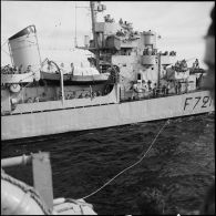 L'escorteur d'escadre Touareg lors de l'opération amphibie à Port-Fouad.
