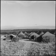 Le camp de la 42e compagnie de quartier général à Akrotiri (Chypre).